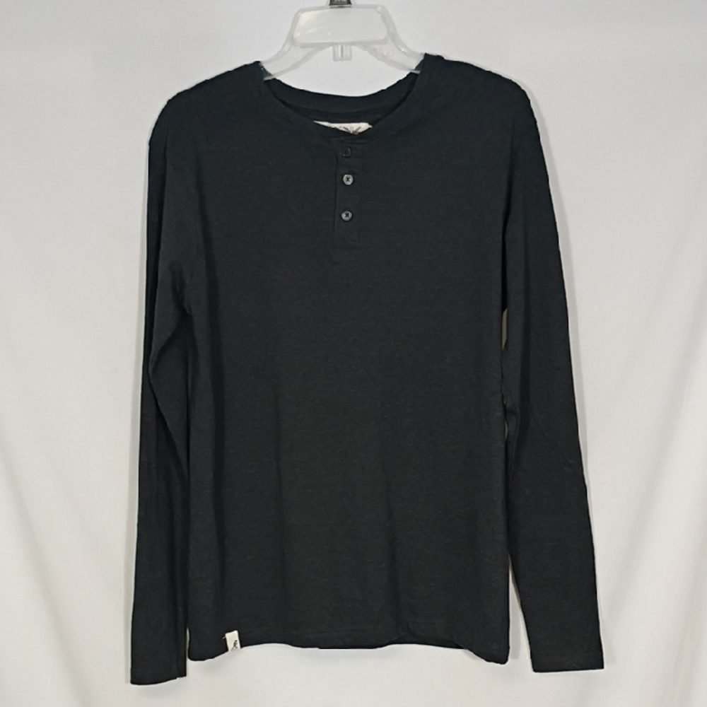 NWT Kangol Charcoal Jersey Henly Mens Size PS